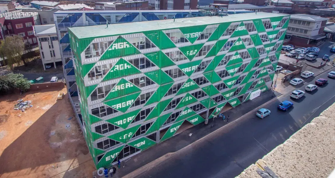 Containers supplied for a large residential development